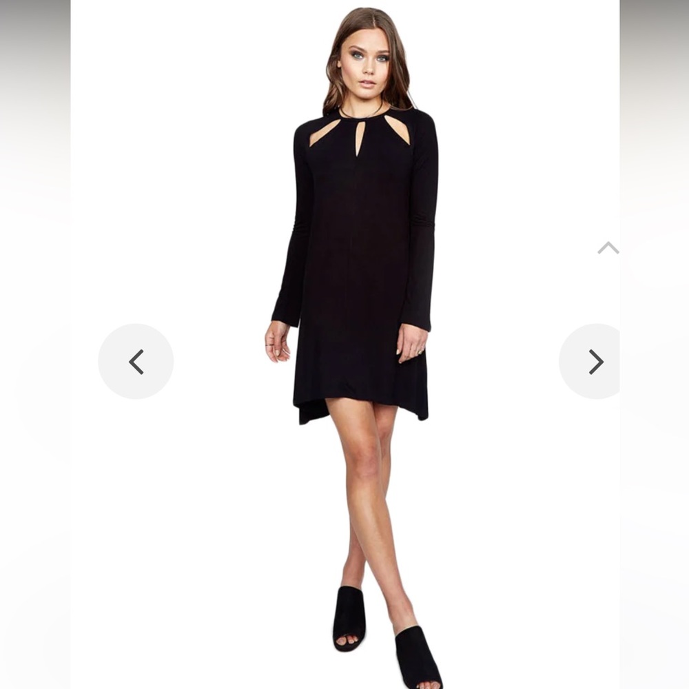 Michale Lauren Reef black cut out shift dress medium NWT